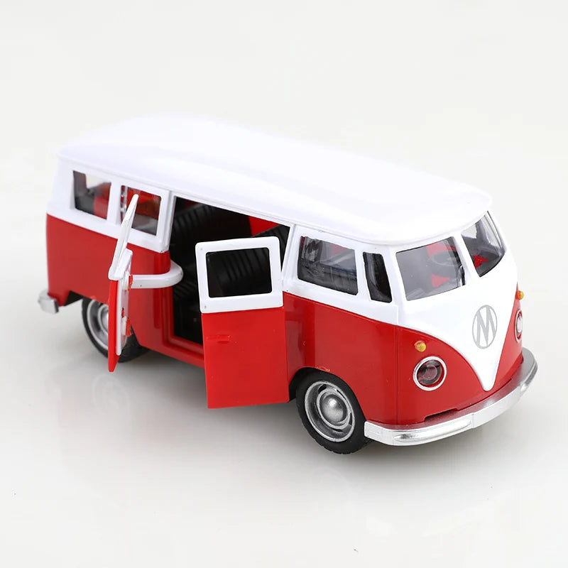 Volkswagen T1 Bus Clássico 1:38 em Metal – Miniatura Retrô