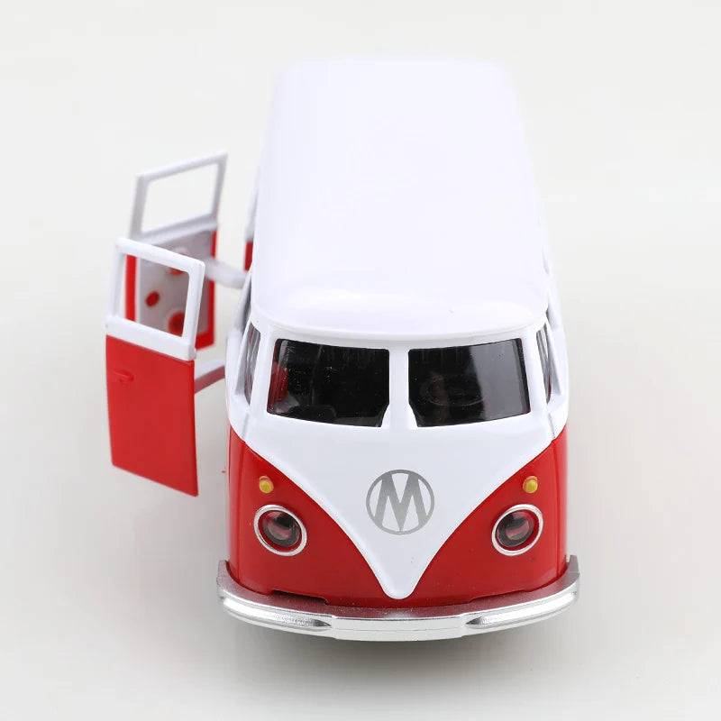 Volkswagen T1 Bus Clássico 1:38 em Metal – Miniatura Retrô