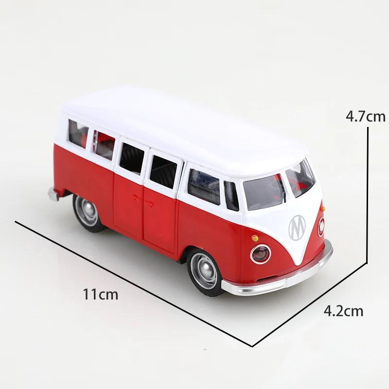 Volkswagen T1 Bus Clássico 1:38 em Metal – Miniatura Retrô